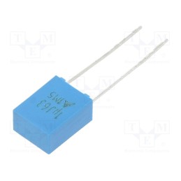 10 pcs : B32529C0105J189 - Capacitor: polyester, 1uF, 40VAC, 63VDC, 5mm, ±5%, 7.3x9.5x4.5mm