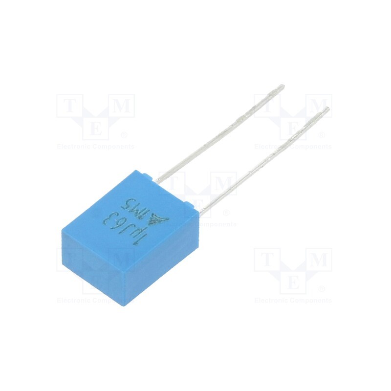 10 pcs : B32529C0105J189 - Capacitor: polyester, 1uF, 40VAC, 63VDC, 5mm, ±5%, 7.3x9.5x4.5mm