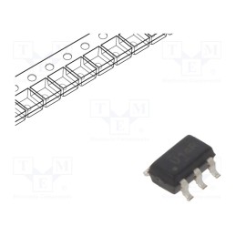 10 pcs : SN74AUC1G14DBVR - IC: digital, NOT, Ch: 1, CMOS, SMD, SOT23-5, 0.8÷2.7VDC, -40÷85°C