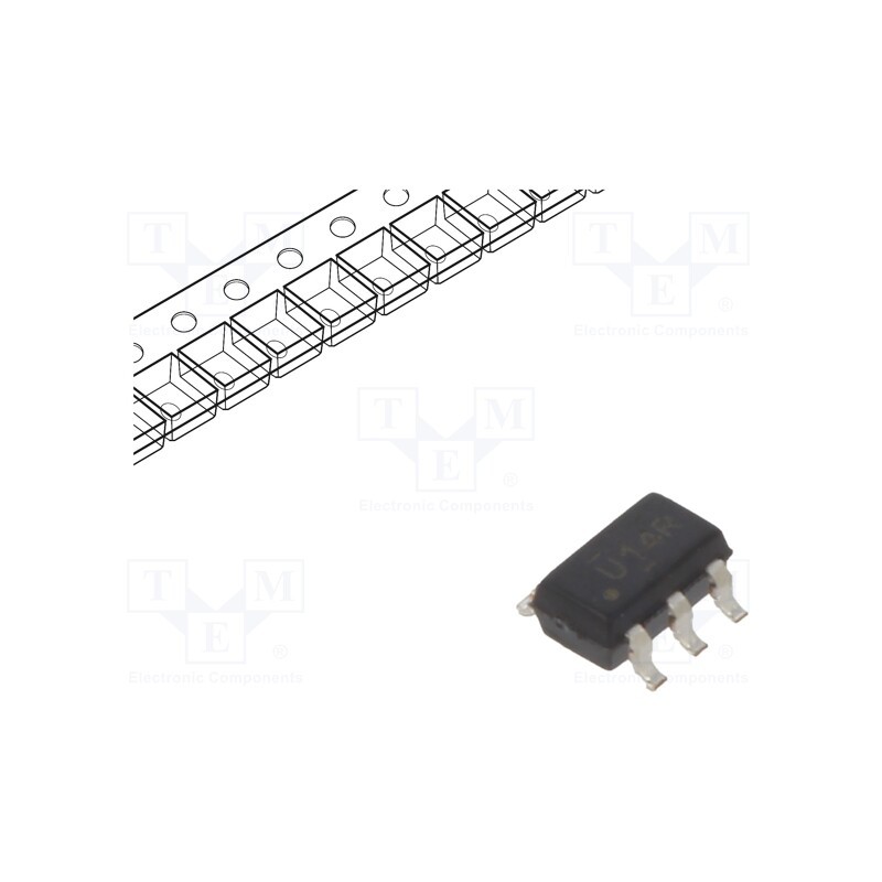 10 pcs : SN74AUC1G14DBVR - IC: digital, NOT, Ch: 1, CMOS, SMD, SOT23-5, 0.8÷2.7VDC, -40÷85°C