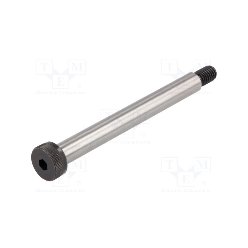 10 pcs : ISO 7379-10-M8-90 - Shoulder screw, steel, M8, 1.25, Thread len: 13mm, hex key, HEX 5mm