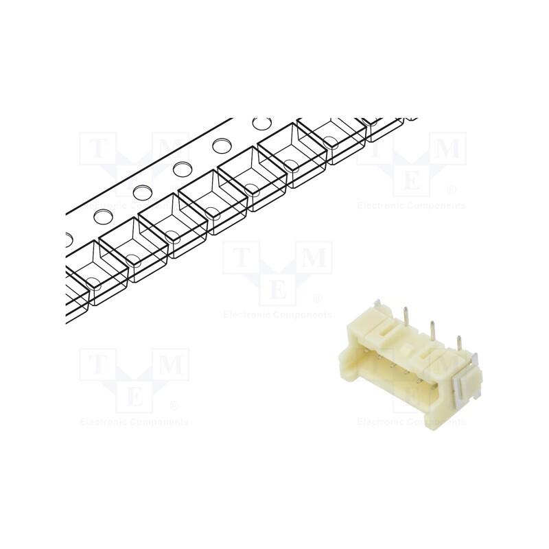 20 pcs : BM06B-XASS-TF - Socket, wire-board, male, XA, 2.5mm, PIN: 6, SMT, 250V, 3A, -25÷85°C