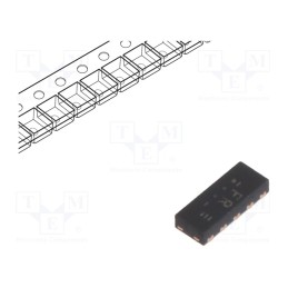 10 pcs : PUSB3FR4Z - Diode: TVS array, 9V, 7A, unidirectional, DFN2510A-10,SOT1176-1