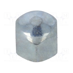 500 pcs : 1093290 - Nut, hexagonal, M4, 0.7, 6 steel, Plating: zinc, 5.5mm, BN 154, dome