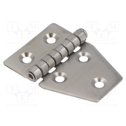 10 pcs : ZAW-55X40X1.5-A2 - Hinge, Width: 40mm, A2 stainless steel, H: 55mm