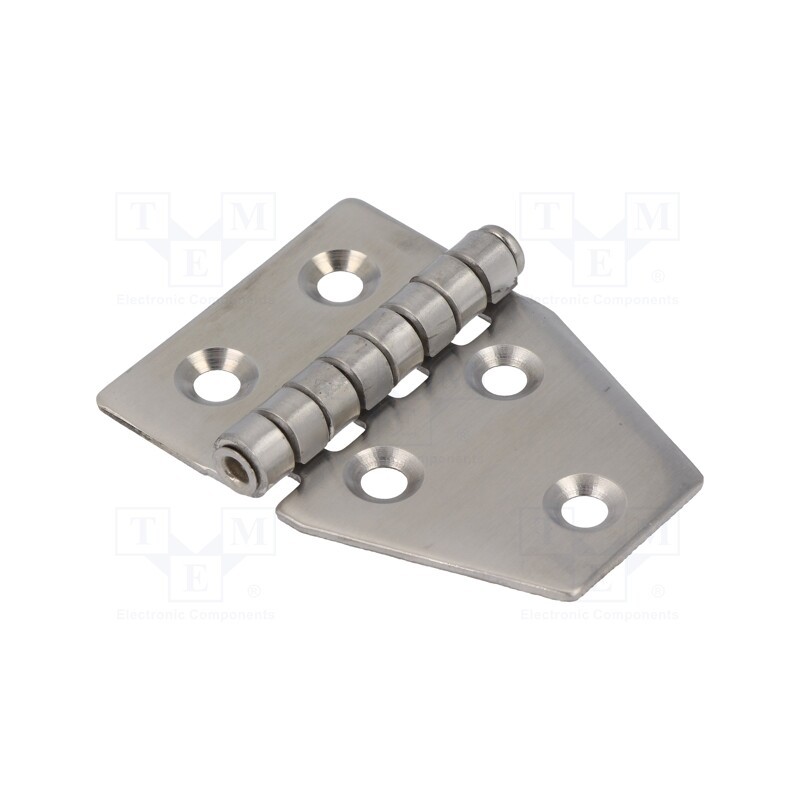 10 pcs : ZAW-55X40X1.5-A2 - Hinge, Width: 40mm, A2 stainless steel, H: 55mm