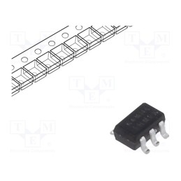 20 pcs : MMDT5401-7-F - Transistor: PNP x2, bipolar, 150V, 0.2A, 200mW, SOT363