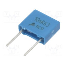 50 pcs : B32529C0103K000 - Capacitor: polyester, 0.01uF, 40VAC, 63VDC, 5mm, ±10%, -55÷125°C
