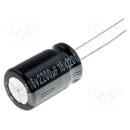 50 pcs : EWH1CM222K20OT - Capacitor: electrolytic, THT, 2200uF, 16VDC, Ø12.5x20mm, Pitch: 5mm