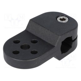 10 pcs : 440148 - Holder, D: 12mm, S: 10mm, polyamide, Mount.hole diam: 6.2mm