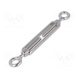 10 pcs : SCI-A-M6-A4 - Turnbuckle, acid resistant steel A4, for rope, eye/ eye, 10mm