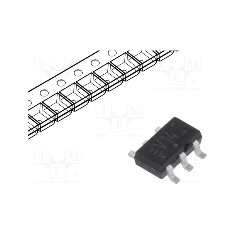 10 pcs : 74LVC2G14GV,125 - IC: digital, NOT, Ch: 2, CMOS,TTL, SMD, TSOP6, Mini Logic, -40÷125°C