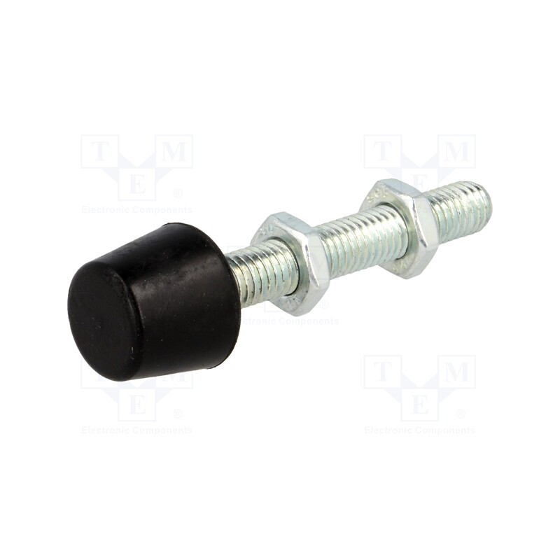 10 pcs : GN 708.1-M8-68-A-ST - Clamping bolt, Thread: M8, Base dia: 16mm, Kind of tip: flat