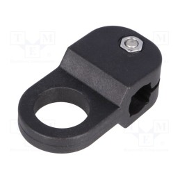 10 pcs : 440136 - Holder, D: 12mm, S: 10mm, polyamide, Mount.hole diam: 19mm