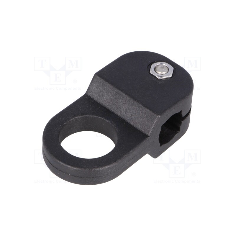 10 pcs : 440136 - Holder, D: 12mm, S: 10mm, polyamide, Mount.hole diam: 19mm