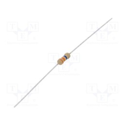 500 pcs : CF1/2WS-33M - Resistor: carbon film, THT, 33MΩ, 500mW, ±10%, Ø2.3x6mm, axial