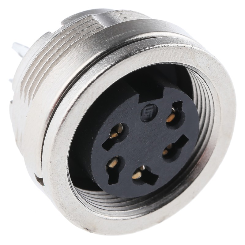 1 pcs - binder Circular Connector, 5 Contacts, Panel Mount, M16 Connector, Plug, Female, IP67, 723 Series