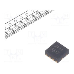 10 pcs : AON2411 - Transistor: P-MOSFET, unipolar, -12V, -15.5A, 3.2W, DFN2x2C