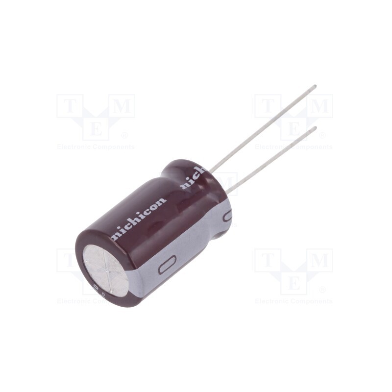 10 pcs : UCA2E470MHD1TO - Capacitor: electrolytic, THT, 47uF, 250VDC, Ø12.5x25mm, Pitch: 5mm