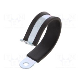 10 pcs : LKD15020 - Fixing clamp, ØBundle : 50mm, W: 20mm, steel, Cover material: EPDM