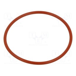 100 pcs : 01 0056.82X 2.62 ORING 70SI RED - O-ring gasket, silicone, Thk: 2.62mm, Øint: 56.82mm, red, -60÷160°C