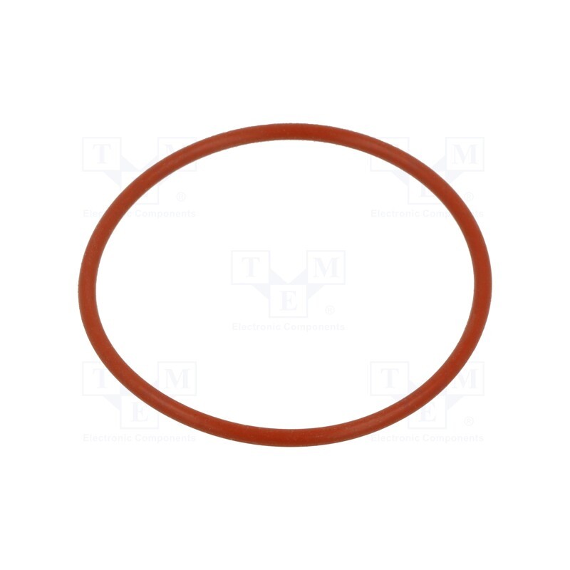 100 pcs : 01 0056.82X 2.62 ORING 70SI RED - O-ring gasket, silicone, Thk: 2.62mm, Øint: 56.82mm, red, -60÷160°C
