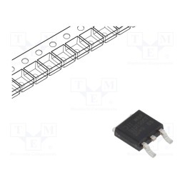 10 pcs : MBRD10150CT-13 - Diode: Schottky rectifying, SMD, 150V, 10A, TO252,