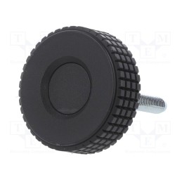 10 pcs : MBT.40 P-M6X30-C9 - Knob, Ø: 39.5mm, Ext.thread: M6, 30mm, H: 26.5mm, technopolymer PP