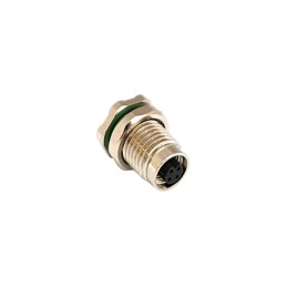 1 pcs - Bulgin Circular Connector, 4 Contacts, Rear Mount, M5 Connector, Socket, Female, IP67, Buccaneer M5 Series