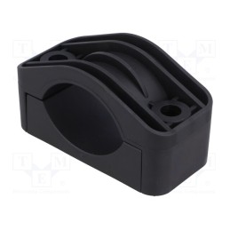 10 pcs : 4.462.001 - Fixing clamp, Cable P-clips, ØBundle : 47÷73mm, polyamide, black