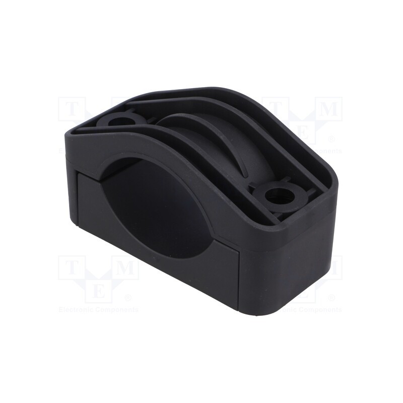 10 pcs : 4.462.001 - Fixing clamp, Cable P-clips, ØBundle : 47÷73mm, polyamide, black