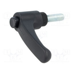 10 pcs : ERX.63 P-M8X25-C1 - Lever, adjustable, Thread len: 25mm, Lever length: 63mm, -30÷130°C