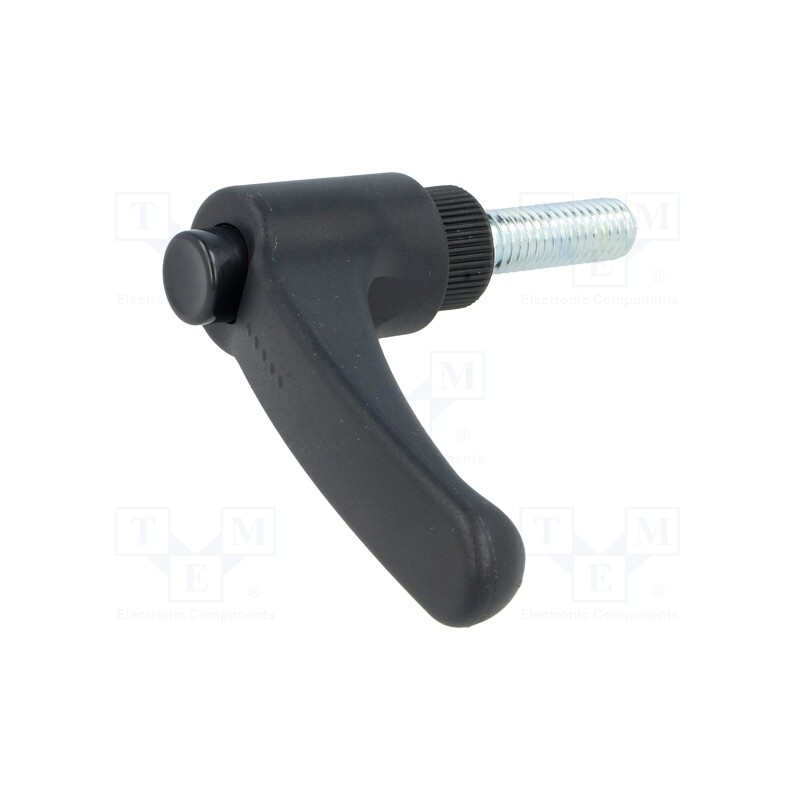 10 pcs : ERX.63 P-M8X25-C1 - Lever, adjustable, Thread len: 25mm, Lever length: 63mm, -30÷130°C