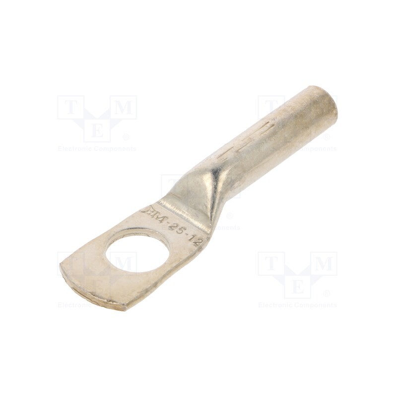 10 pcs : BM73125 - Tip: ring tube, M12, 25mm2, crimped, for cable, straight, tinned