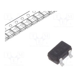 50 pcs : BAW56W-7-F - Diode: switching, SMD, 75V, 0.15A, 4ns, SOT323, Ufmax: 1V, Ifsm: 2A