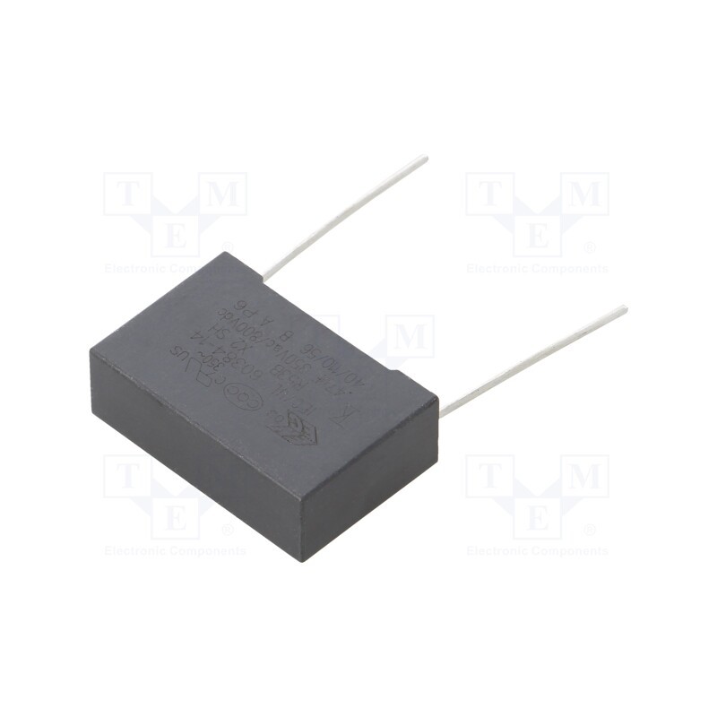 10 pcs : R53BN34705000K - Capacitor: polypropylene, 0.47uF, 8.5x17x26.5mm, THT, ±10%, 25mm