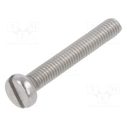 500 pcs : 1244140 - Screw, M3x20, 0.5, Head: cheese head, slotted, A2 stainless steel