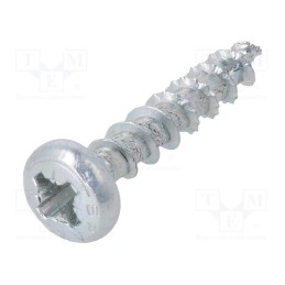 500 pcs : 1083473 - Screw, 4.5x25, Head: cheese head, Pozidriv, PZ2, steel, zinc, SPAX®