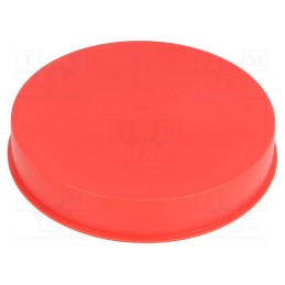 50 pcs : 15520 -AS - Plugs, Body: red, Out.diam: 166mm, H: 28mm, Mat: LDPE, push-in, round