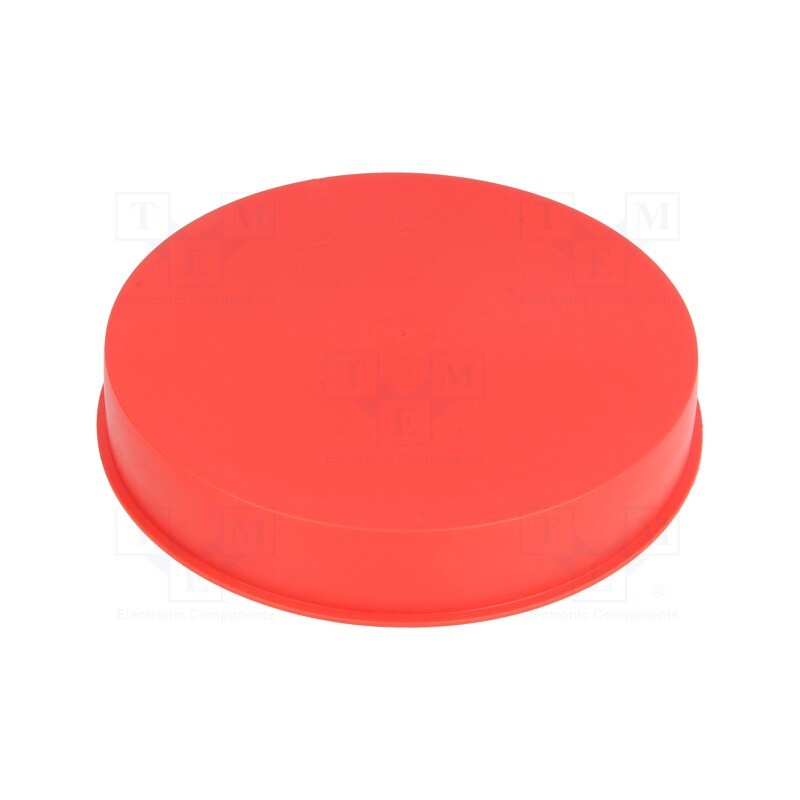 50 pcs : 15520 -AS - Plugs, Body: red, Out.diam: 166mm, H: 28mm, Mat: LDPE, push-in, round