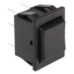 1 pcs - Arcolectric (Bulgin) Ltd DPDT, (On)-Off-(On) Rocker Switch Panel Mount