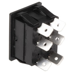 1 pcs - Arcolectric (Bulgin) Ltd DPDT, (On)-Off-(On) Rocker Switch Panel Mount