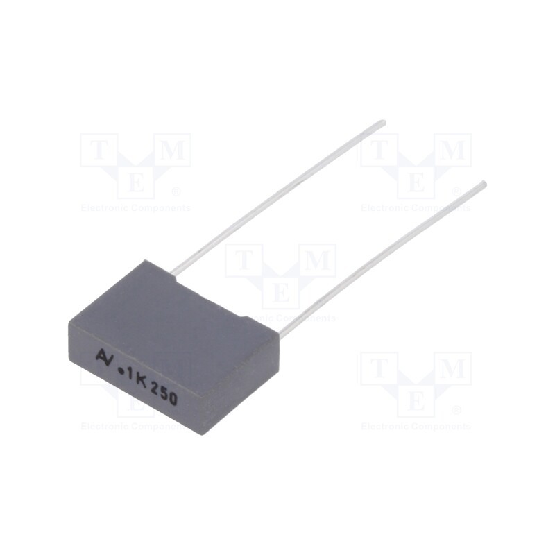 20 pcs : R60IF3100506AK - Capacitor: polyester, 100nF, 160VAC, 250VDC, 10mm, ±10%, 13x4x9mm