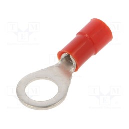 50 pcs : BM80131 - Tip: ring, M6, Ø: 6.2mm, 0.25÷1.5mm2, crimped, for cable, insulated