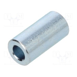 50 pcs : 326/3,2X12 - Spacer sleeve, 12mm, cylindrical, steel, zinc, Out.diam: 6mm