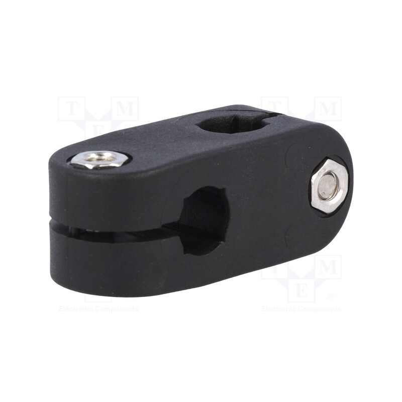 10 pcs : 440121 - Mounting coupler, cross, D: 10mm, S: 8mm, polyamide