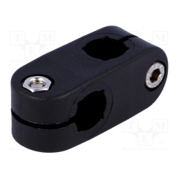 10 pcs : 440122 - Mounting coupler, cross, D: 12mm, S: 10mm, polyamide