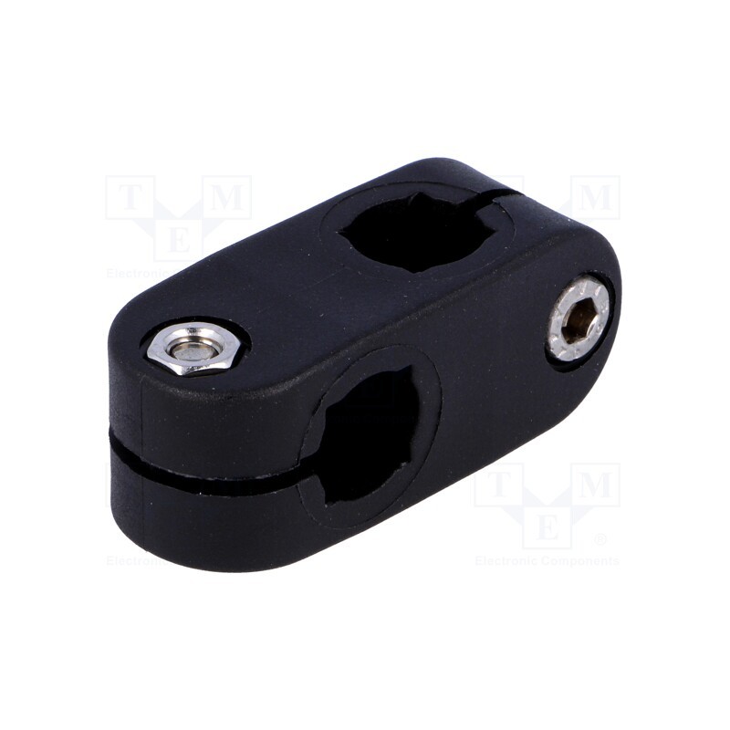 10 pcs : 440122 - Mounting coupler, cross, D: 12mm, S: 10mm, polyamide