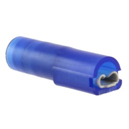 20 pcs - Molex 19002 Blue Insulated Female Spade Connector, Receptacle, 2.79 x 0.51mm Tab Size