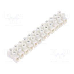 10 pcs : BM9200 - Terminal block, screw terminal, 2.5mm2, 400V, ways: 12, natural
